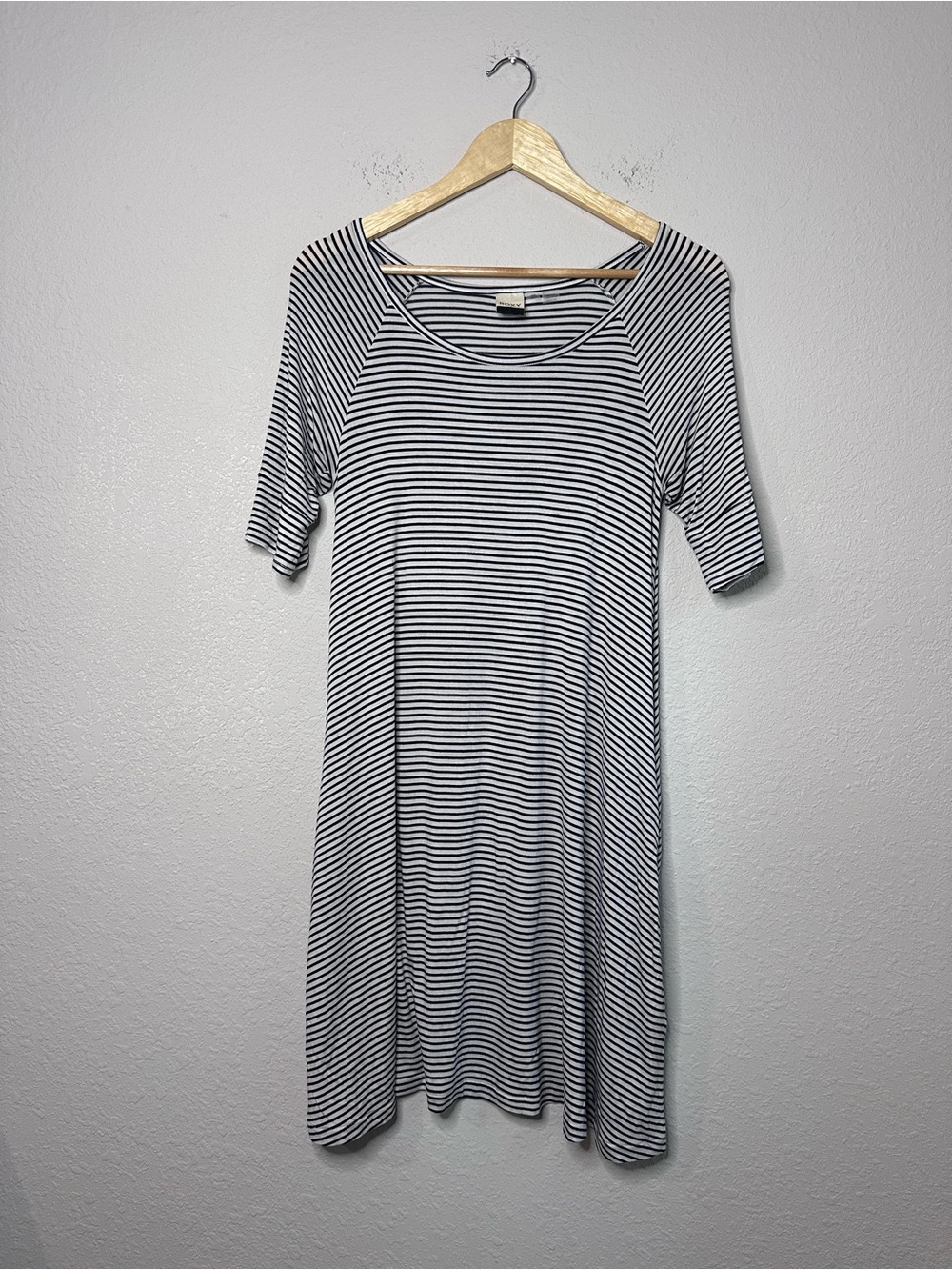 Roxy Black & White Striped Dress Size Medium